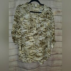 Zebra Print Women's Top